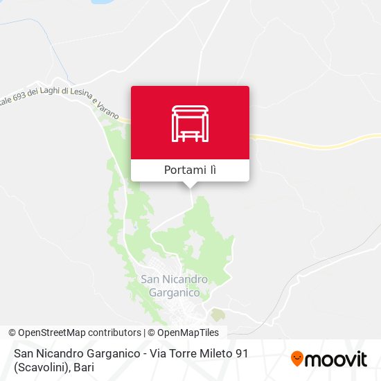 Mappa San Nicandro Garganico - Via Torre Mileto 91 (Scavolini)