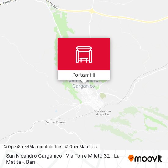 Mappa San Nicandro Garganico - Via Torre Mileto 32 - La Matita -