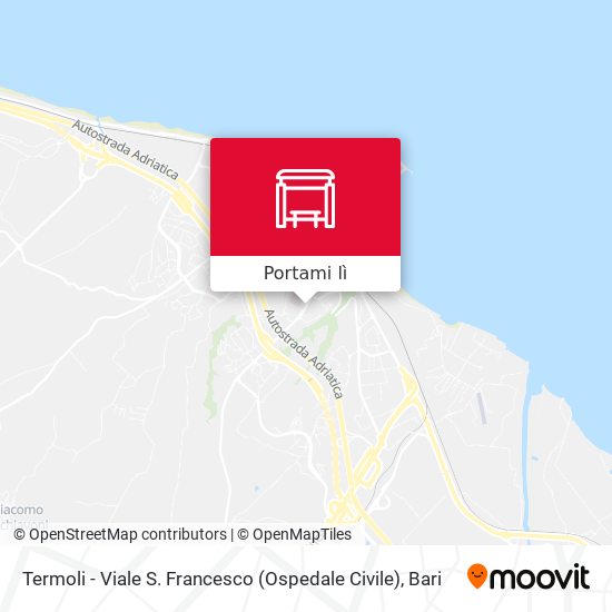 Mappa Termoli - Viale S. Francesco (Ospedale Civile)