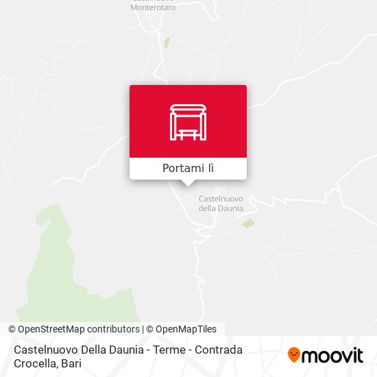 Mappa Castelnuovo Della Daunia - Terme - Contrada Crocella