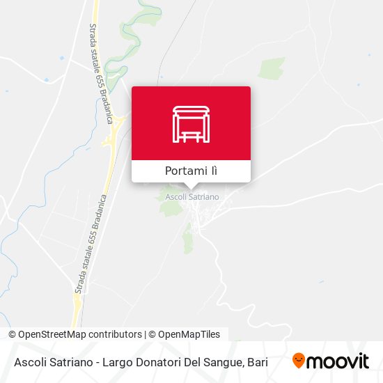 Mappa Ascoli Satriano - Largo Donatori Del Sangue