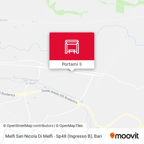 Mappa Melfi San Nicola Di Melfi - Sp48 (Ingresso B)