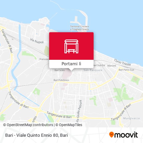 Mappa Bari - Viale Quinto Ennio 80