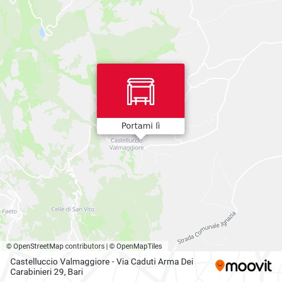 Mappa Castelluccio Valmaggiore - Via Caduti Arma Dei Carabinieri 29