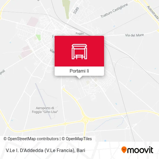 Mappa V.Le I. D'Addedda (V.Le Francia)