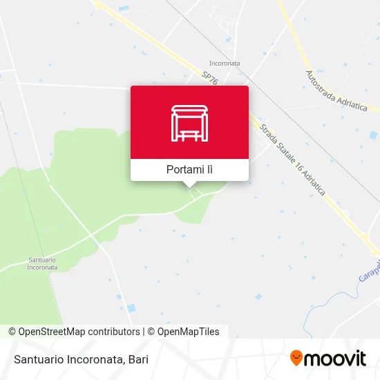 Mappa Santuario Incoronata