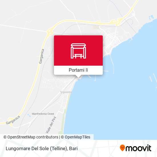 Mappa Lungomare Del Sole (Telline)