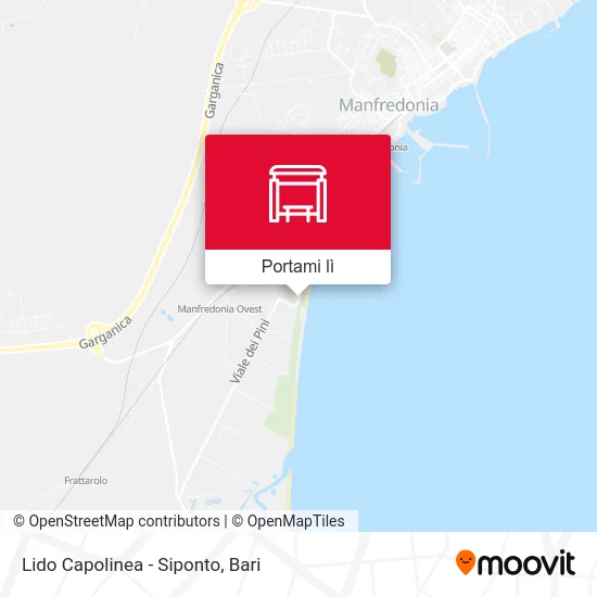 Mappa Lido Capolinea - Siponto