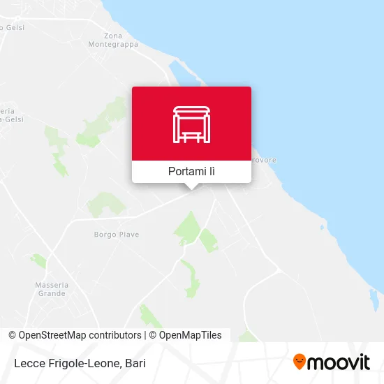 Mappa Lecce Frigole-Leone