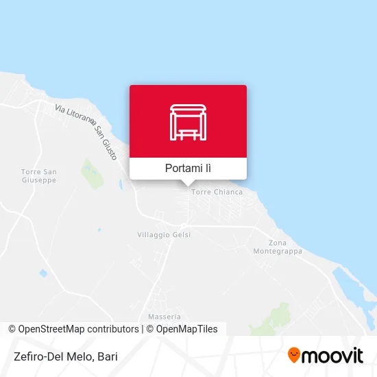 Mappa Zefiro-Del Melo