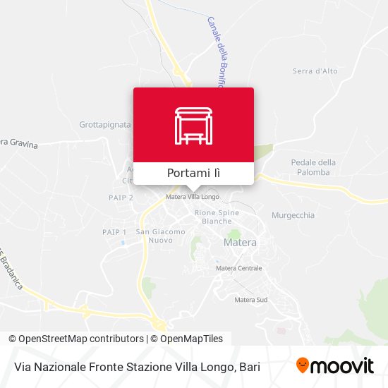 Mappa Via Nazionale Fronte Stazione Villa Longo