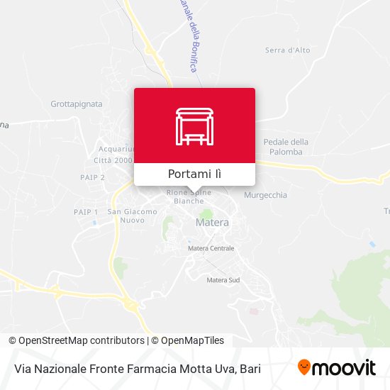 Mappa Via Nazionale Fronte Farmacia Motta Uva