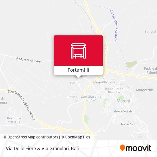 Mappa Via Delle Fiere & Via Granulari