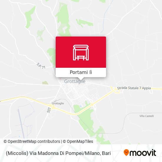 Mappa (Miccolis) Via Madonna Di Pompei / Milano