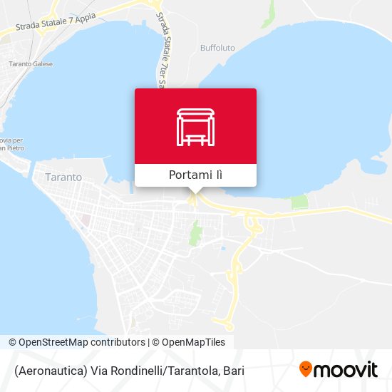 Mappa (Aeronautica) Via Rondinelli / Tarantola