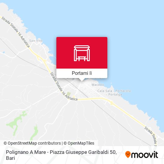 Mappa Polignano A Mare - Piazza Giuseppe Garibaldi 50