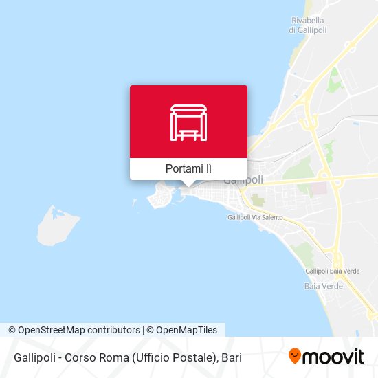 Mappa Gallipoli - Corso Roma (Ufficio Postale)