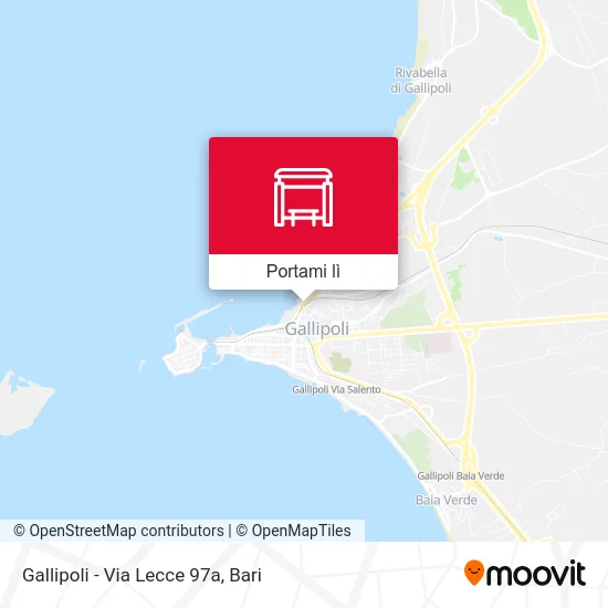 Mappa Gallipoli - Via Lecce 97a
