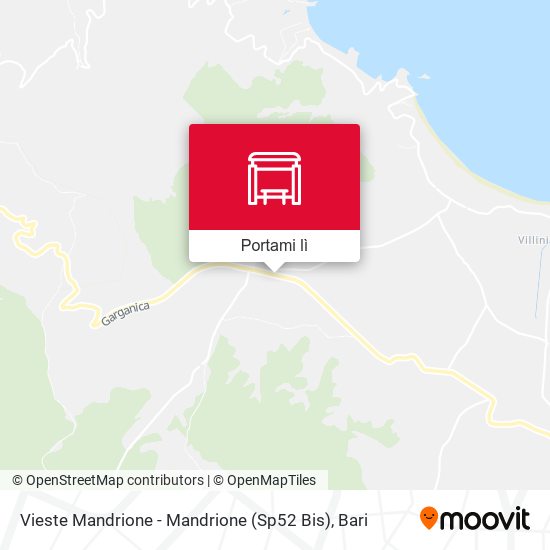 Mappa Vieste Mandrione - Mandrione (Sp52 Bis)