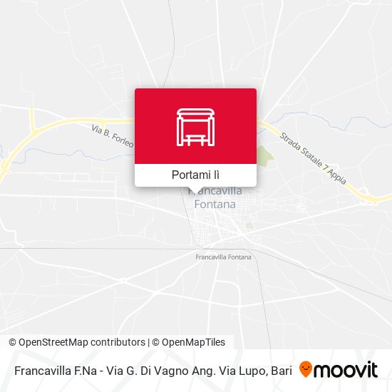 Mappa Francavilla F.Na - Via G. Di Vagno Ang. Via Lupo