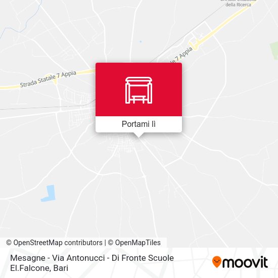 Mappa Mesagne - Via Antonucci - Di Fronte Scuole El.Falcone