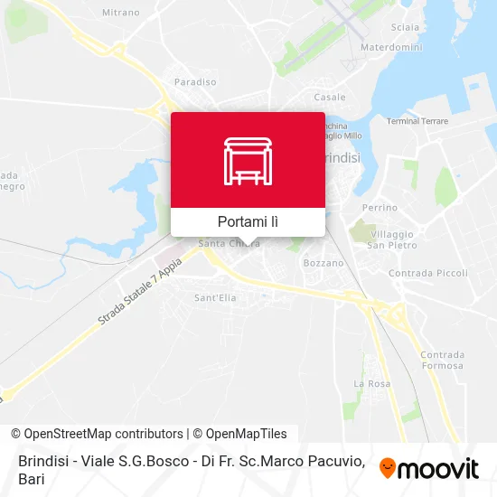 Mappa Brindisi - Viale S.G.Bosco - Di Fr. Sc.Marco Pacuvio