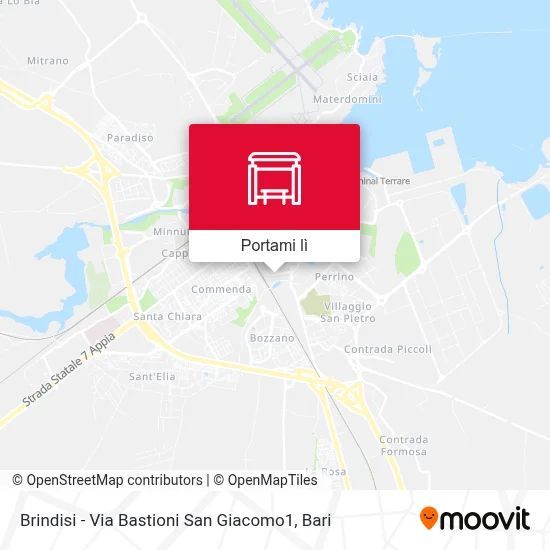 Mappa Brindisi - Via Bastioni San Giacomo1
