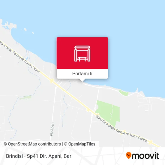 Mappa Brindisi - Sp41 Dir. Apani