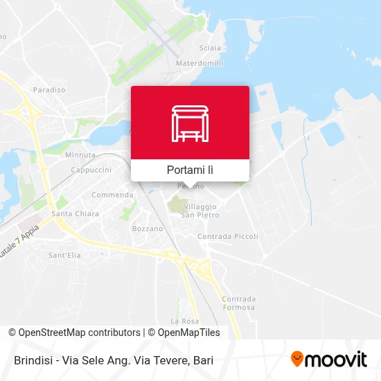 Mappa Brindisi - Via Sele Ang. Via Tevere