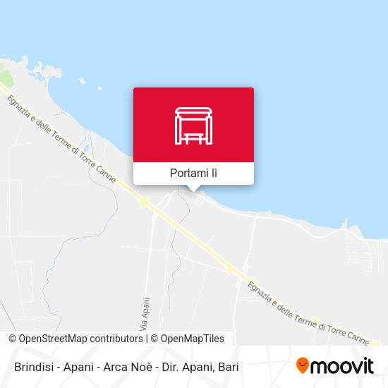 Mappa Brindisi - Via Provinciale San Vito - Fontana Tancredi