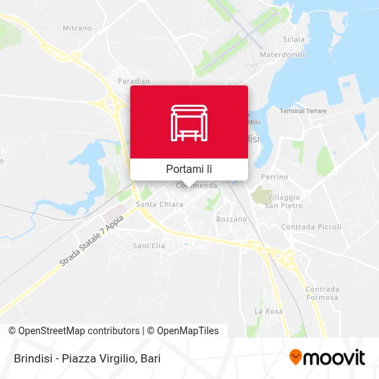 Mappa Brindisi - Piazza Virgilio