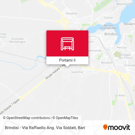 Mappa Brindisi - Via Raffaello Ang. Via Soldati