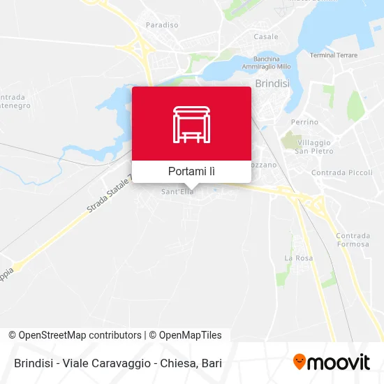 Mappa Brindisi - Viale Caravaggio - Chiesa