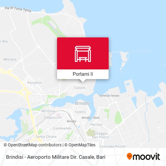 Mappa Brindisi - Aeroporto Militare Dir. Casale