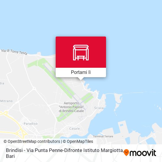 Mappa Brindisi - Via Punta Penne-Difronte Istituto Margiotta