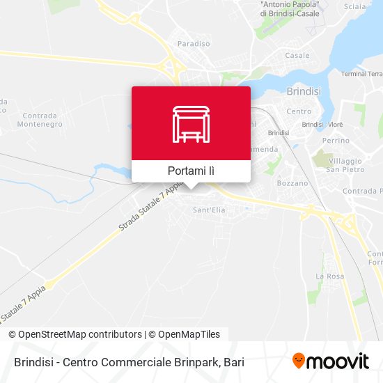 Mappa Brindisi - Centro Commerciale Brinpark