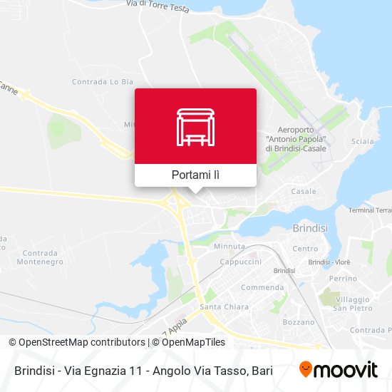 Mappa Brindisi - Via Egnazia 11 - Angolo Via Tasso