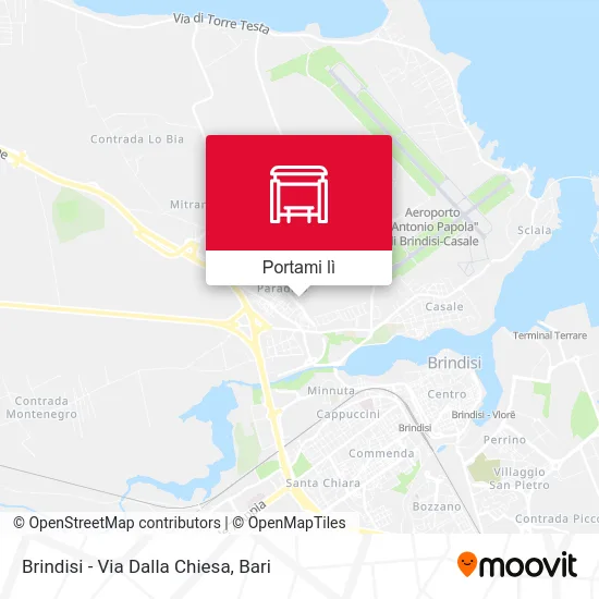 Mappa Brindisi - Via Dalla Chiesa