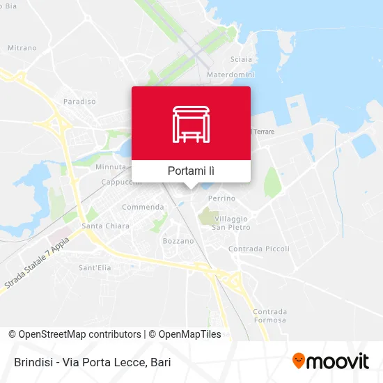 Mappa Brindisi - Via Porta Lecce