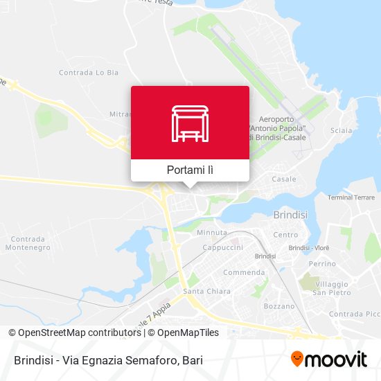 Mappa Brindisi - Via Egnazia Semaforo