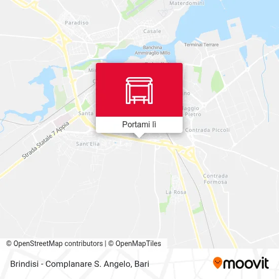 Mappa Brindisi - Complanare S. Angelo