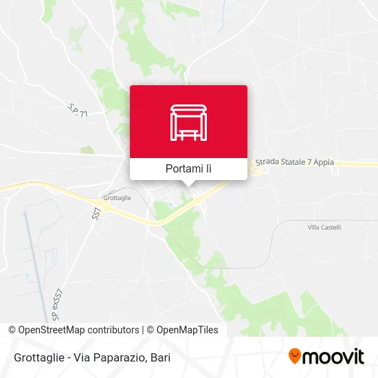 Mappa Grottaglie - Via Paparazio