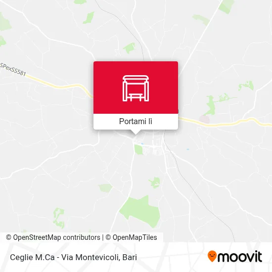 Mappa Ceglie M.Ca - Via Montevicoli