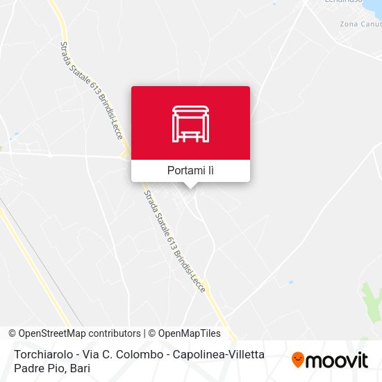 Mappa Carovigno - Corso Umberto 40 Distr.Agip - Dir. S. Vito