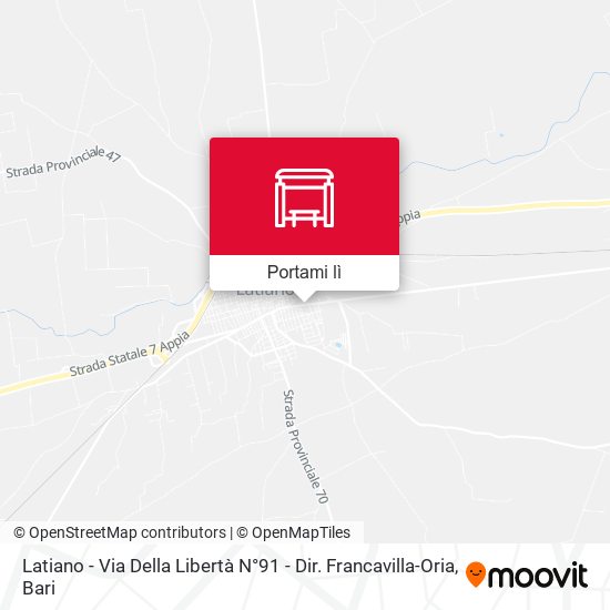 Mappa Latiano - Via Della Libertà N°91 - Dir. Francavilla-Oria