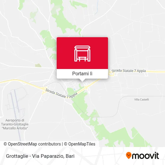 Mappa Grottaglie - Via Paparazio