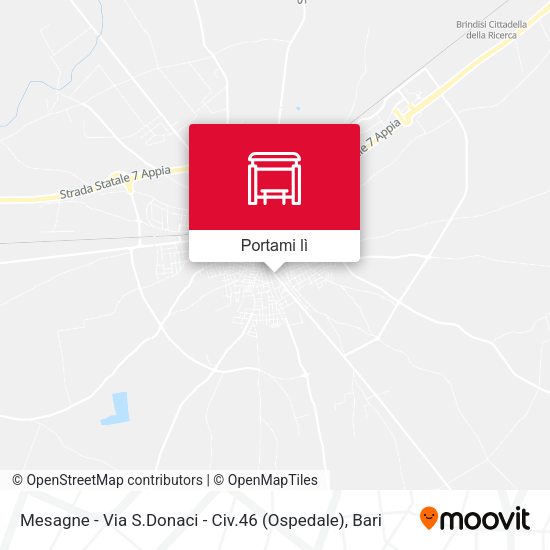 Mappa Mesagne - Via S.Donaci - Civ.46 (Ospedale)