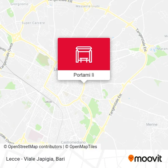 Mappa Lecce - Viale Japigia