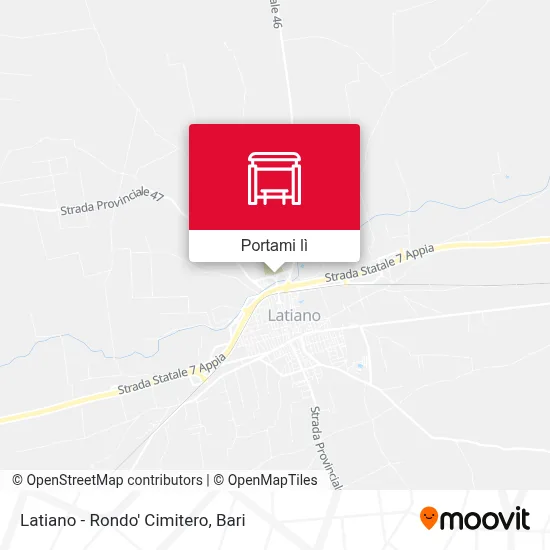 Mappa Latiano - Rondo' Cimitero