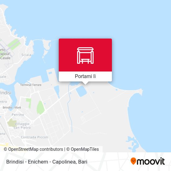 Mappa Brindisi - Enichem - Capolinea